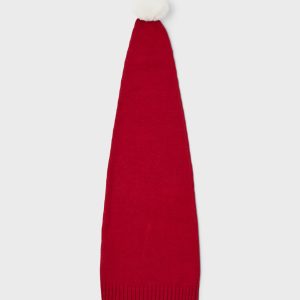 NAME IT Lang Strik Nissehue Xmas Jester Red