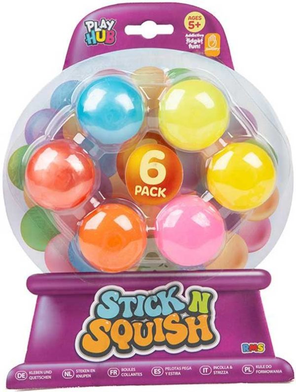 6 Stick N Squish Ballz
