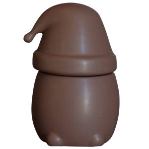 Eating Santa skål, 19 cm, large, maroon
