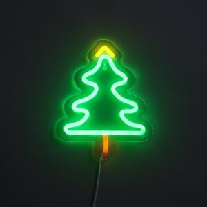 Lightish Christmas Tree Neon Væglampe