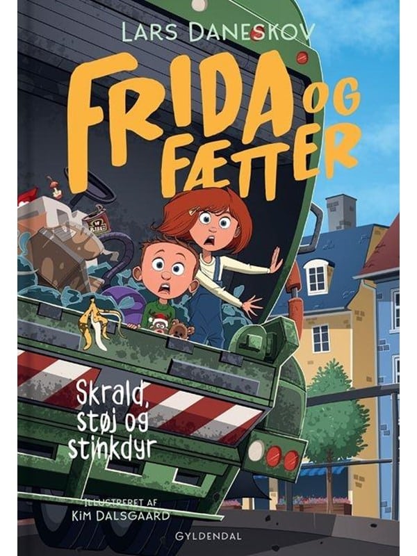 Frida og Fætter - Skrald støj og stinkdyr - Børnebog - Hardcover