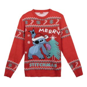 Lilo & StitchÂ® Julesweater Rød