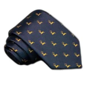 Mørkeblåt juleslips med rensdyr