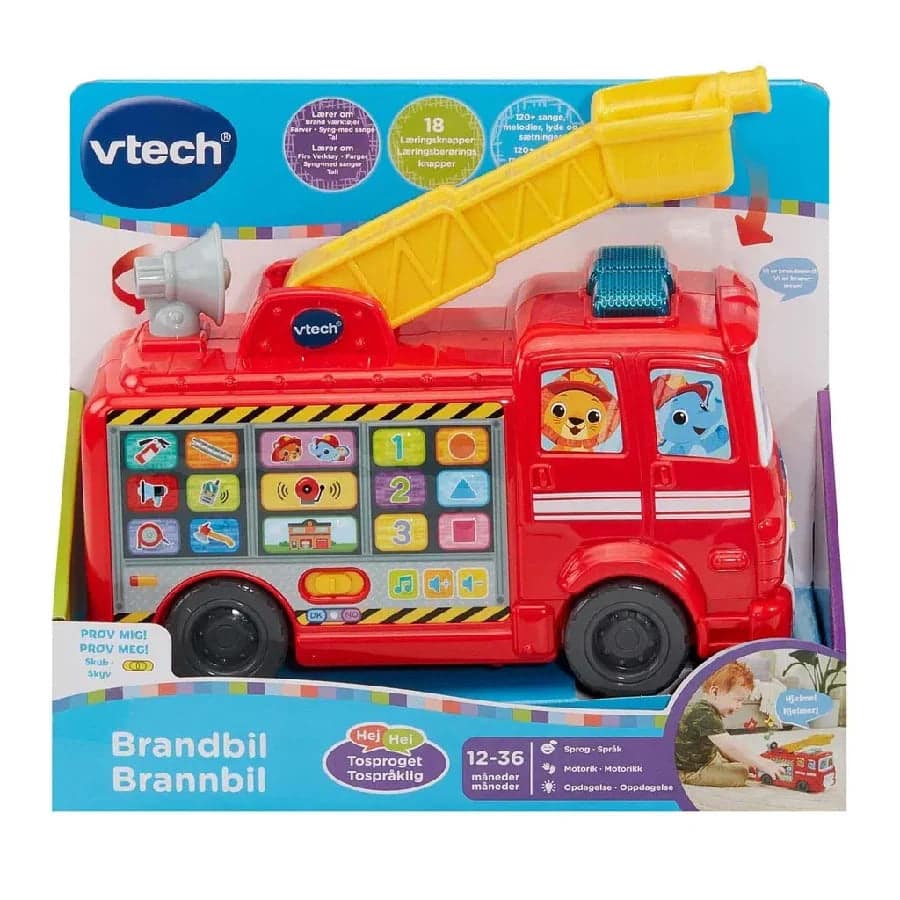 Vtech Rescue Buddies Brandbil Dk/no
