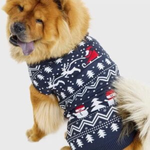 Jule-Sweaters - Den stilede hundejulesweater - L