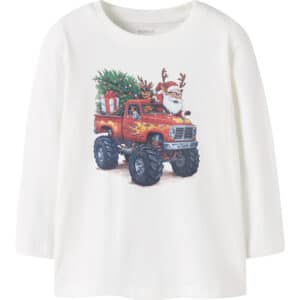 NAME IT Bluse Vosmas Cloud Dancer Santa