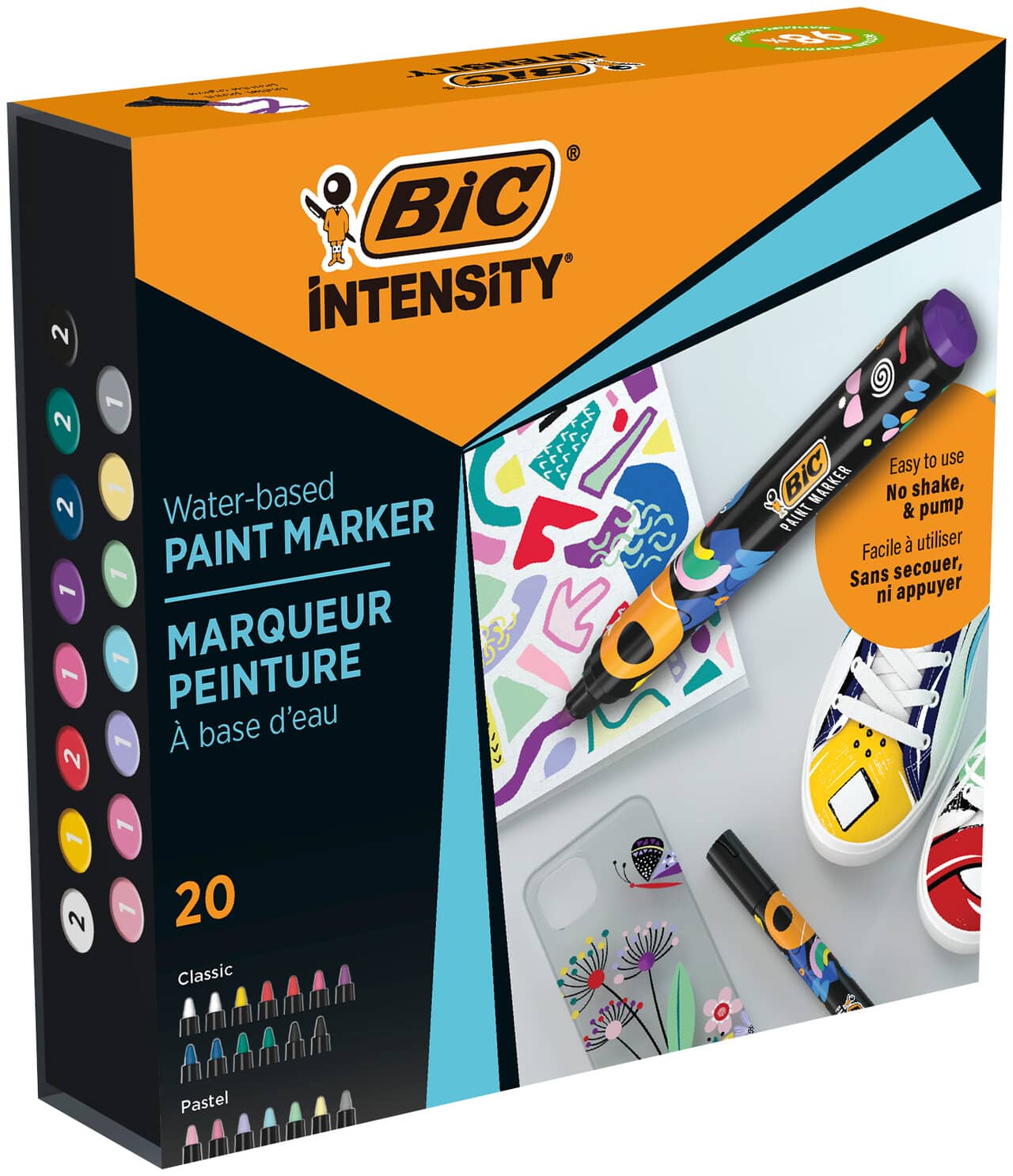 BIC Intensity paint marker, ass. 20 stk.