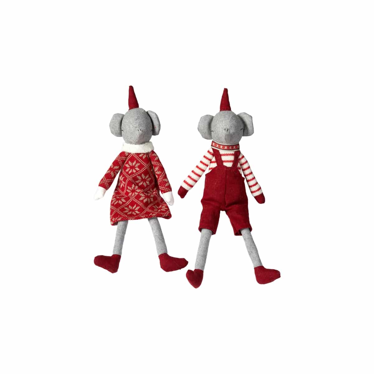 Elefant med nissehue 35 cm høj -Med kjole