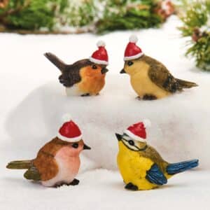 Fugl med nissehue - Brun/orange