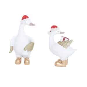 Juleand 12 cm høj -Med gave