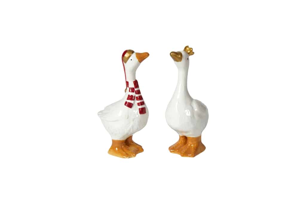 Julegås med krone eller hue -Med krone