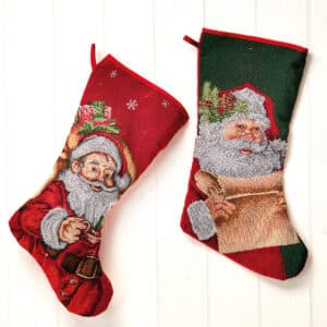 Julesok med julemand - Grønt