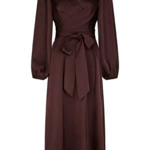 Neo Noir - Kjole - Rimini Heavy Sateen Dress - Burgundy