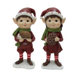 Nissealf 22 cm høj-Med kogle