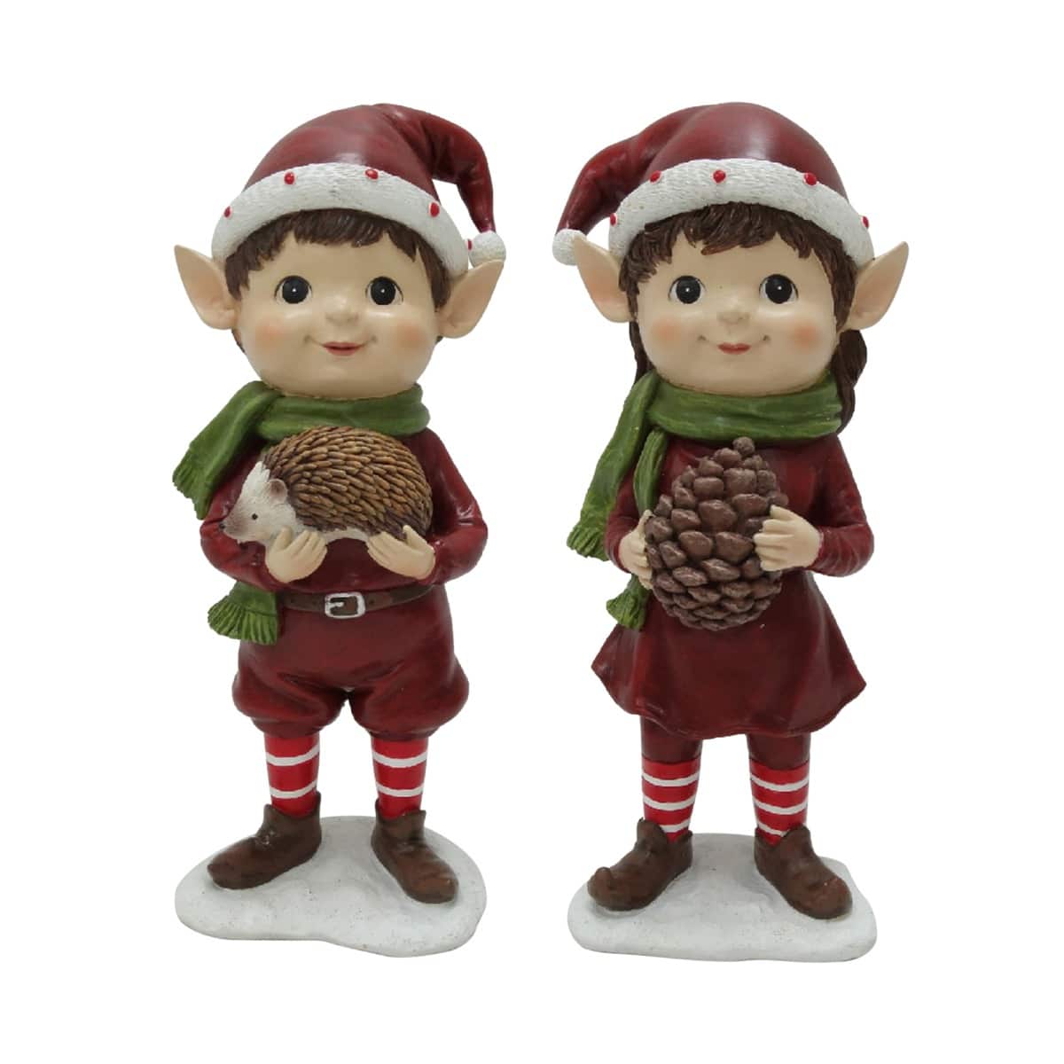 Nissealf 22 cm høj-Med kogle