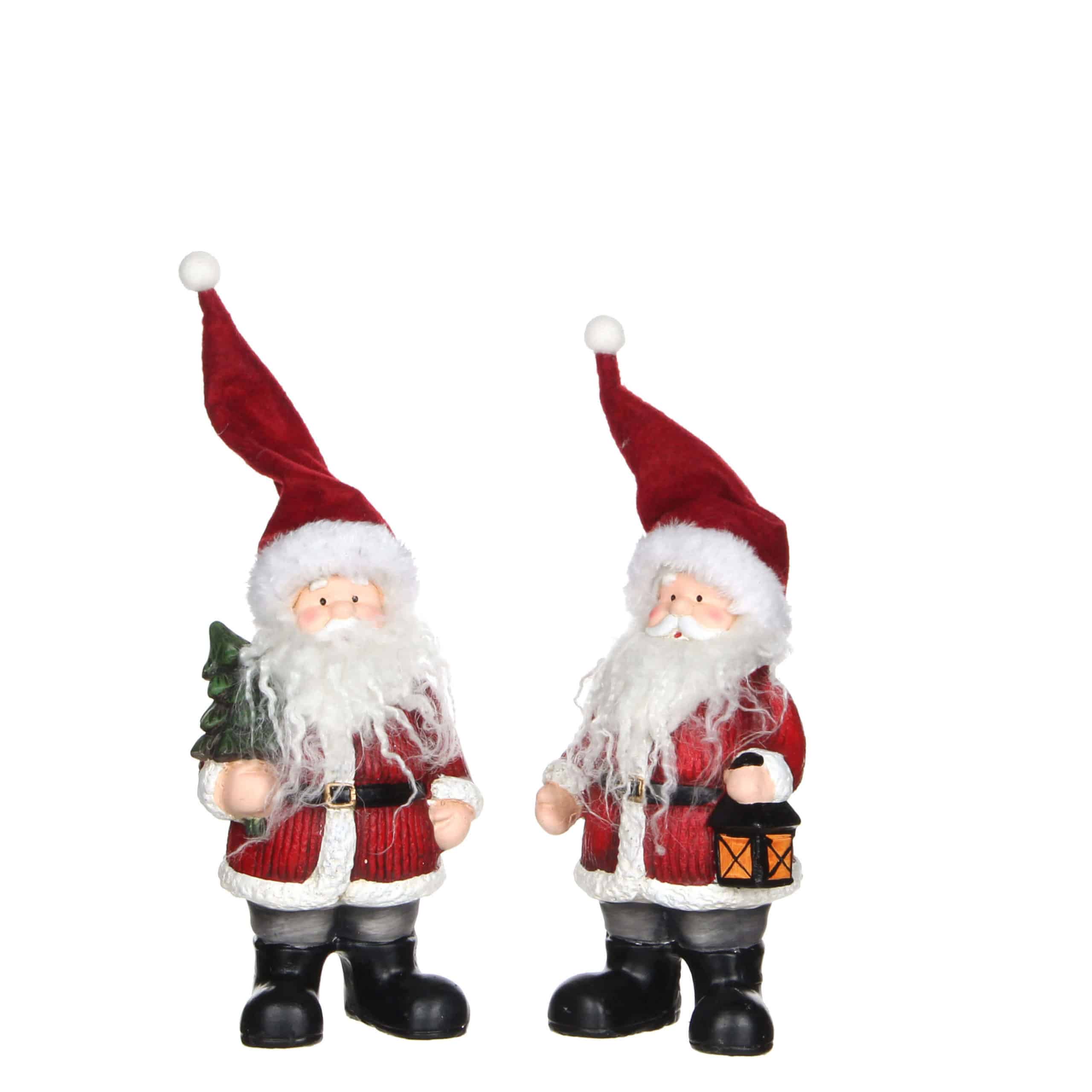 Rar julemand 25 cm høj - Julemand med lampe