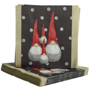 Nääsgränsgården - Servietter Santa High Hat 20 stk 33x33cm