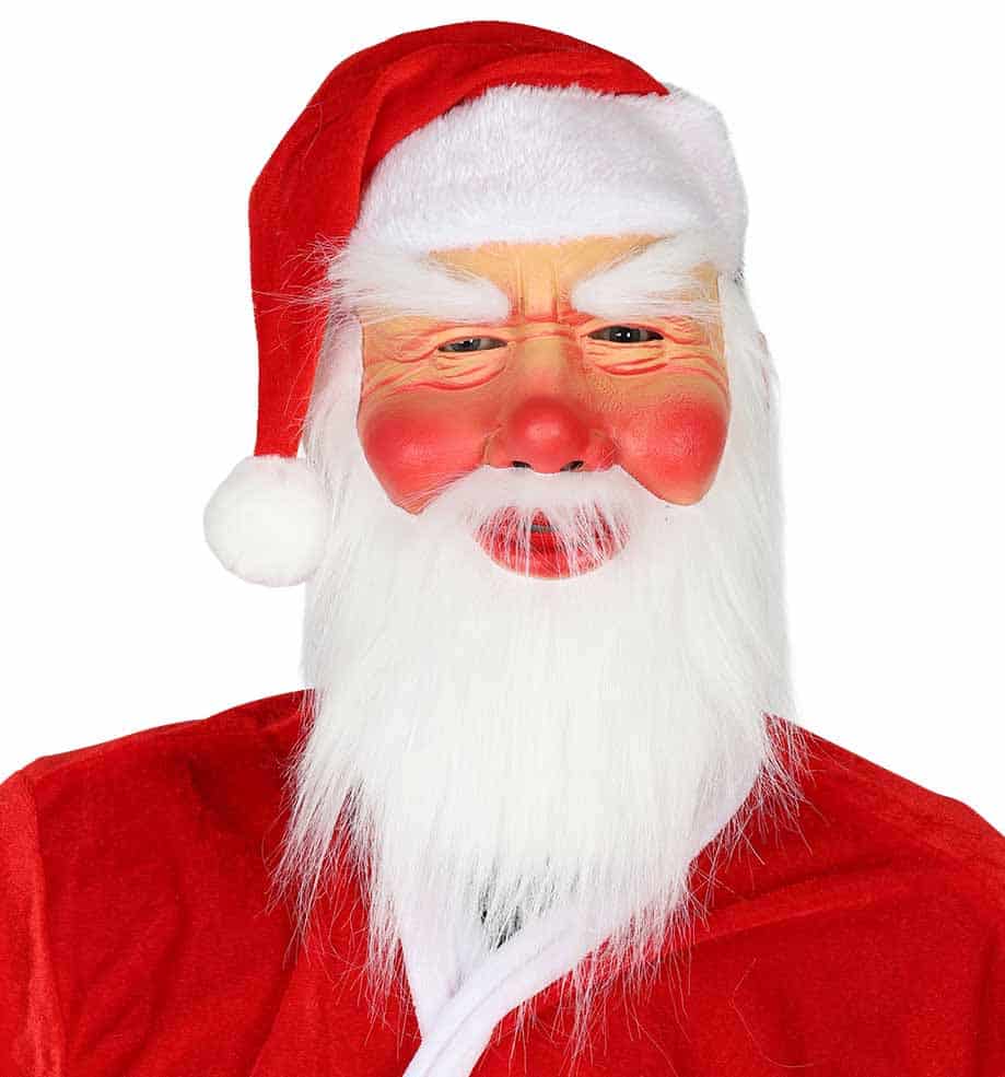 Julemandsmaske i Latex