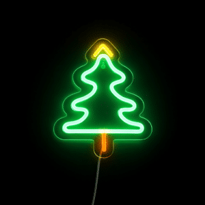 Lightish Christmas Tree Neon Væglampe