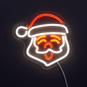 Lightish Santa Neonskilt